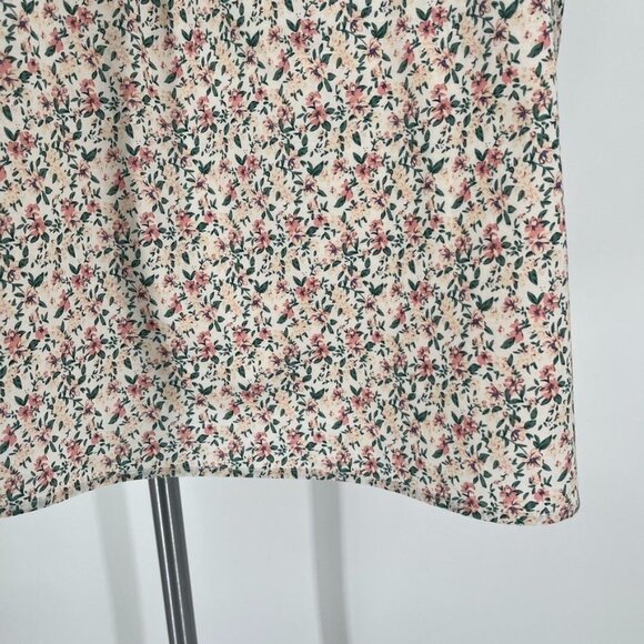 English Factory Women's Floral Lace Trim Dress Size M Shift Button Close - Picture 7 of 15